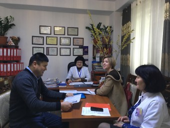Took place in Bishkek monitoring visits for HIV and TB organizations